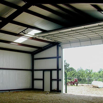 interior view of insulated metal building | Factory Steel Overstock