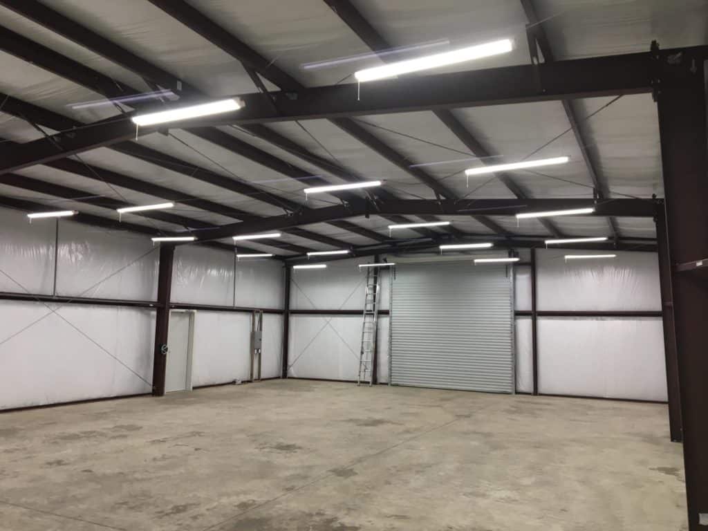 Customer steel building interior Factory Steel Overstock