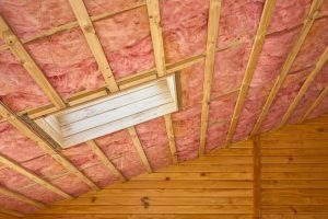 Fiberglass Insulation In attic